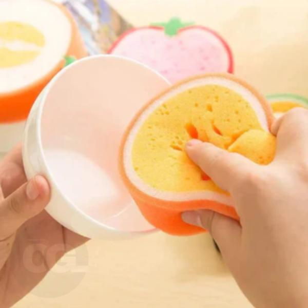 Fruit Shaped Dish Washing Sponge - Image 2