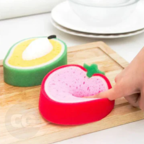 Fruit Shaped Dish Washing Sponge - Image 3